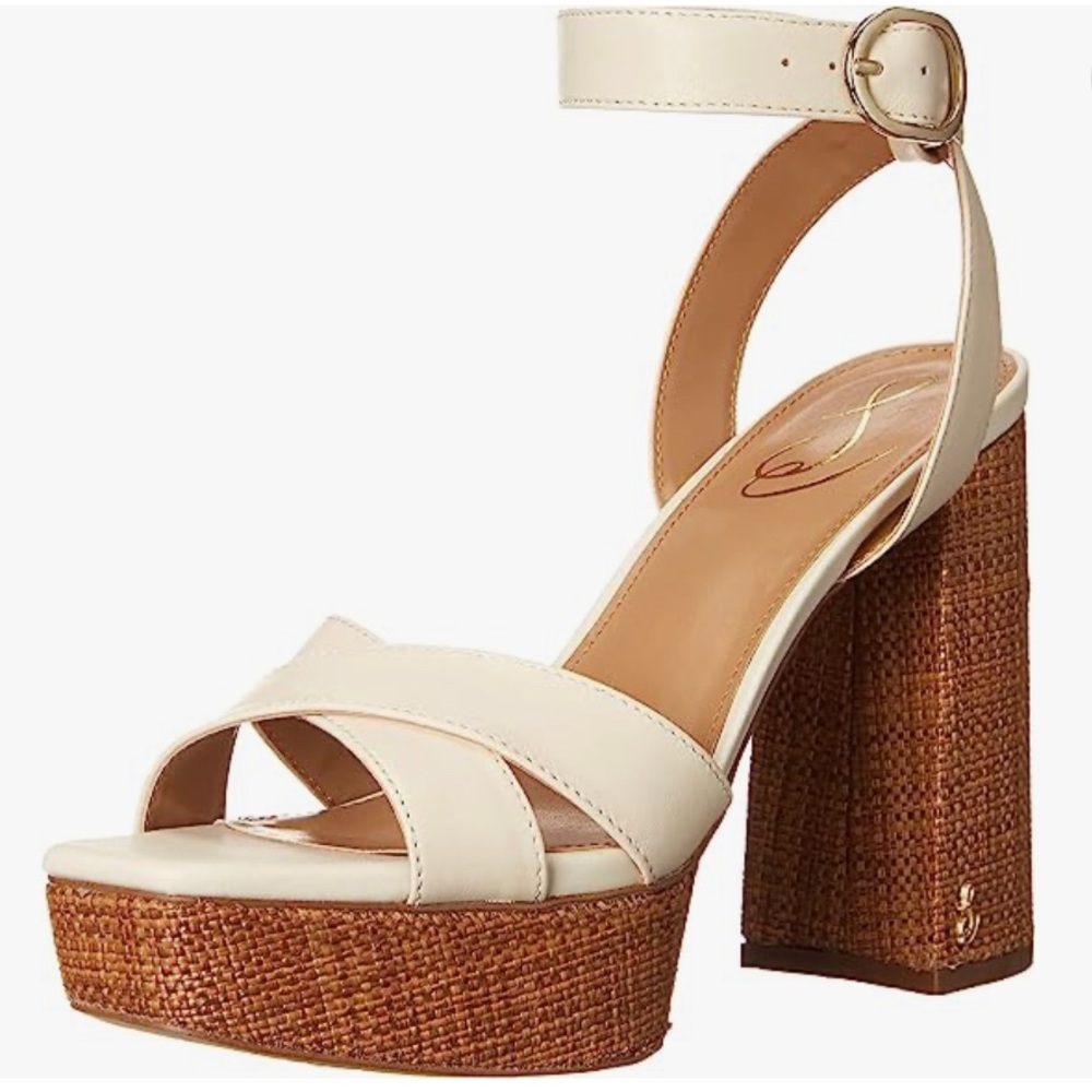SAM EDELMAN 🆕 Nolita Platform Sandal in Modern Ivory. Size 9.